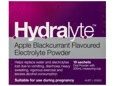 Hydralyte Electrolyte Powder Apple Blackcurrant 10 Pack