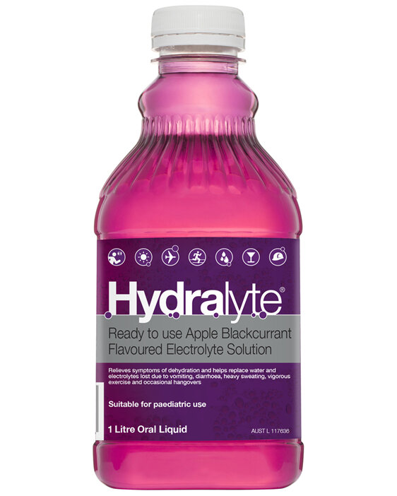 Hydralyte Liquid Apple Blackcurrant 1L