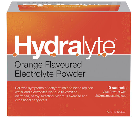 Hydralyte Orange Powder Sachet 10