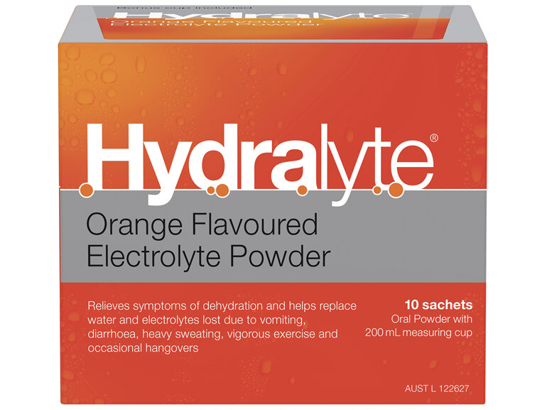 Hydralyte Orange Powder Sachet 10