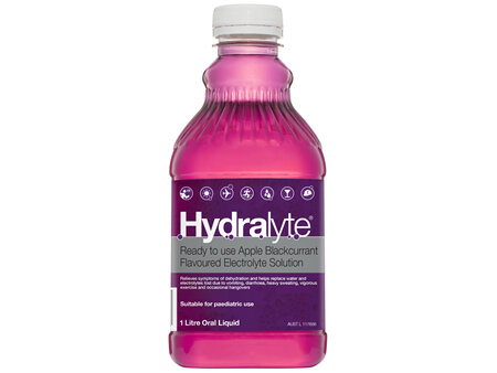 Hydralyte Ready to use Electrolyte Solution Apple Blackcurrant Flavoured 1L
