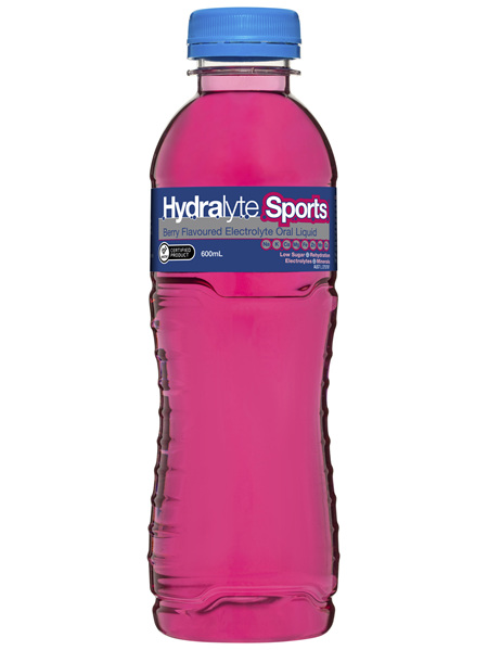 Hydralyte Sports Electrolyte Oral Liquid Berry 600mL