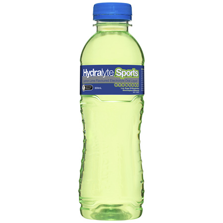 Hydralyte Sports Electrolyte Oral Liquid Lemon Lime 600mL