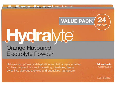 Hydralyte Value Pack Sachet Orange 24