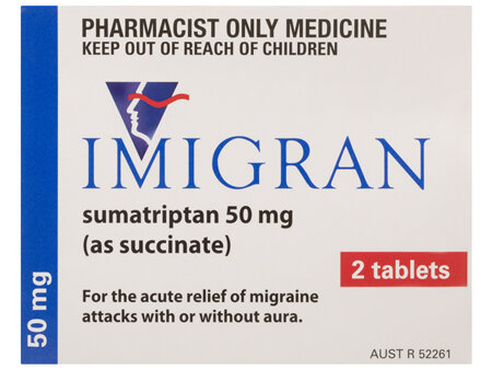 Imigran® Migraine Film Coated tablets 50mg 2 pack