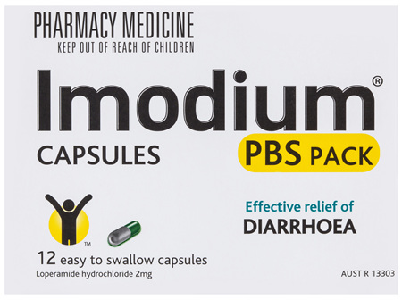 Imodium Capsules PBS Pack 2Mg 12