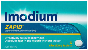 Imodium Zapid 2mg Dissolving Tablets 6 Pack