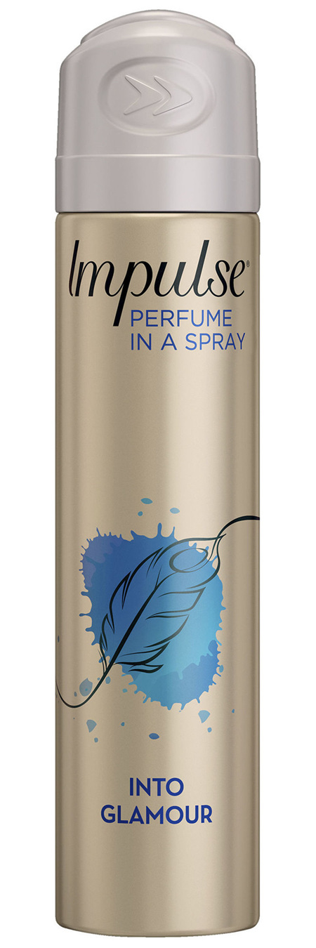 Impulse Body Spray Aerosol Deodorant Into Glamour 75mL