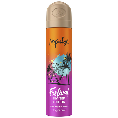 Impulse Female Body Spray Festival Summer Edition 75 ML