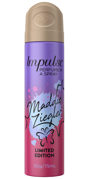 Impulse Women Body Spray Aerosol Deodorant Maddie Ziegler Limited Edition 75ml