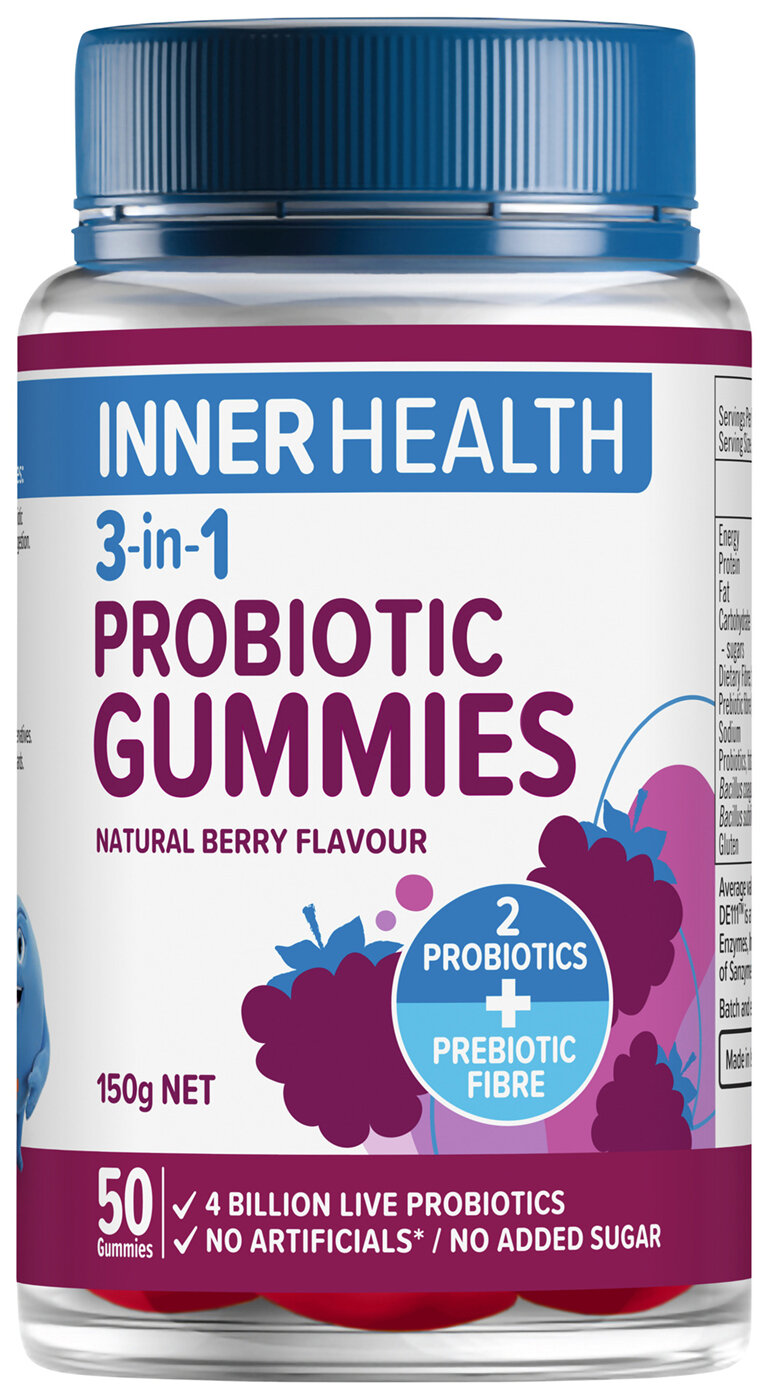 Inner Health 3-in-1 Probiotic Gummies