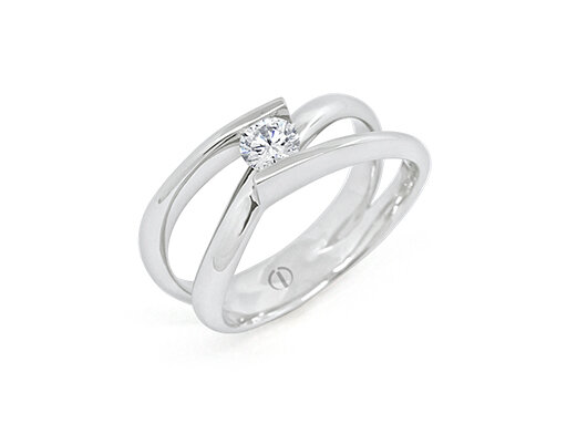 Inspired Infinity Delicate Diamond Ring