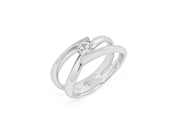 Inspired Infinity Delicate Diamond Ring