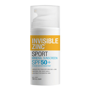 INVISIBLE ZINC 4Hr Water Resistant SPF50+ 100ml