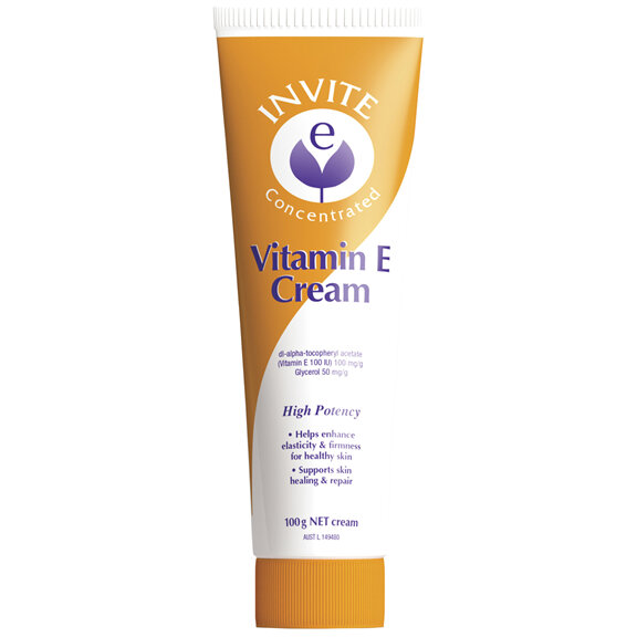 Invite E Concentrated Vitamin E Cream 100g