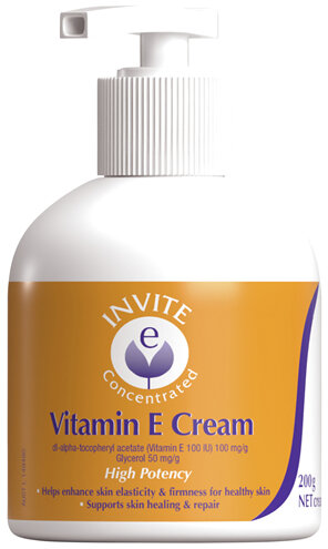 Invite E Concentrated Vitamin E Cream 200g Pump