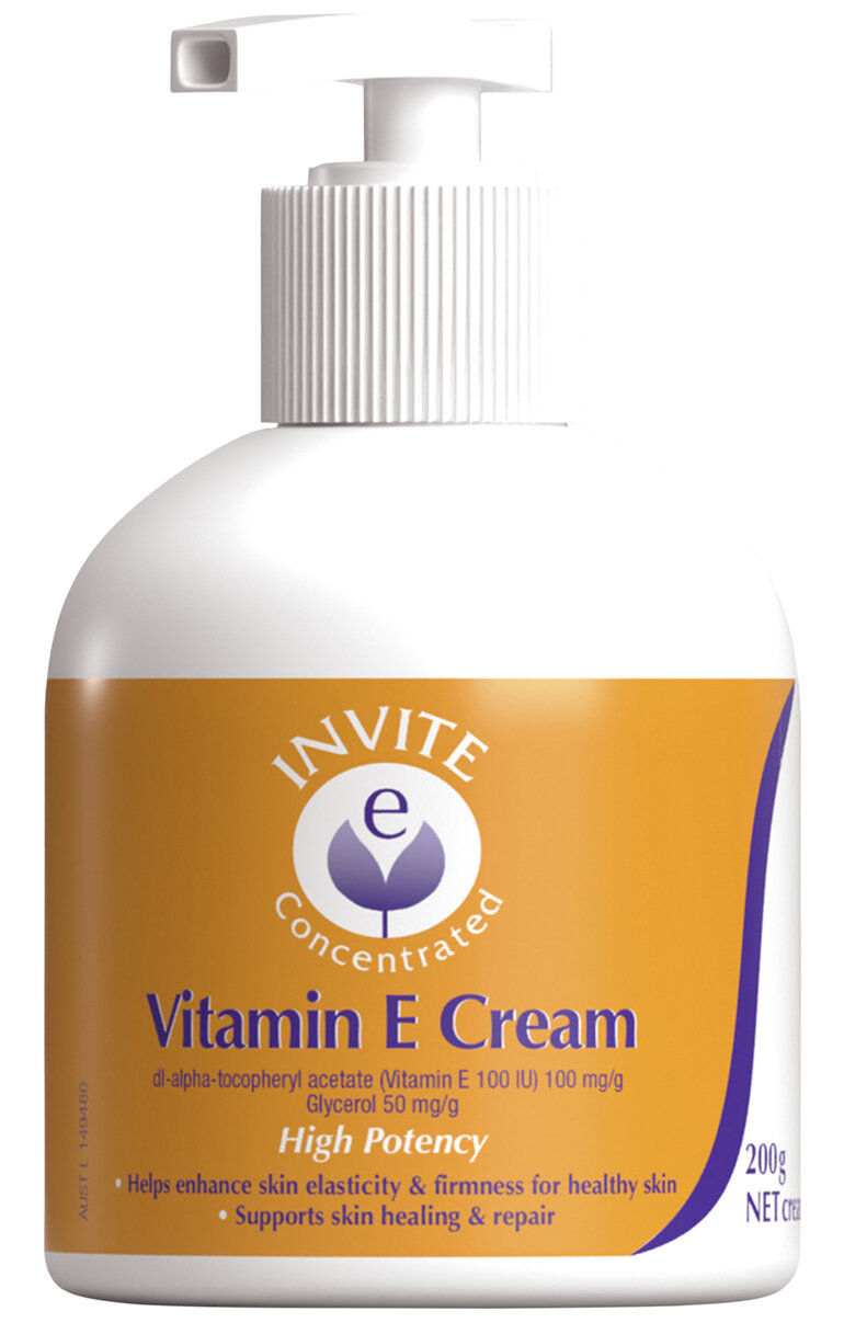 Invite E Concentrated Vitamin E Cream 200g Pump