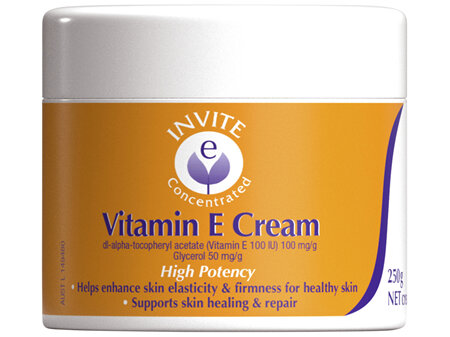 Invite E Concentrated Vitamin E Cream 250g Jar