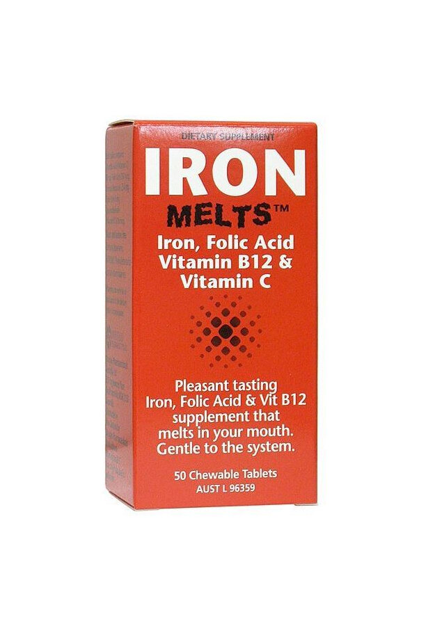 Iron Melts 100mg 50 Tablets