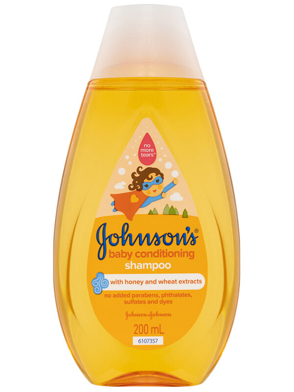 Johnson's 3-in-1 Hypoallergenic Gentle Tear-Free Conditioning Baby Shampoo & Cleansing Wash 200mL