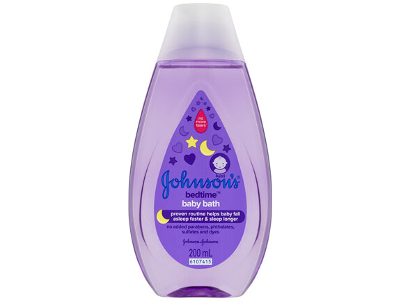 Johnson's Bedtime Gentle Calming Jasmine & Lily Scented Tear-Free Baby Bath 200mL