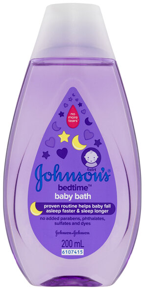 Johnson's Bedtime Gentle Calming Jasmine & Lily Scented Tear-Free Baby Bath 200mL