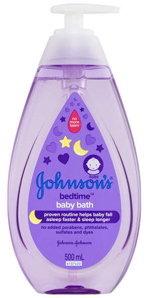 Johnson's Bedtime Gentle Calming Jasmine & Lily Scented Tear-Free Baby Bath 500mL