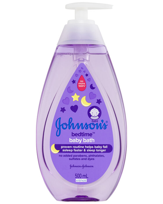 Johnson's Bedtime Gentle Calming Jasmine & Lily Scented Tear-Free Baby Bath 500mL