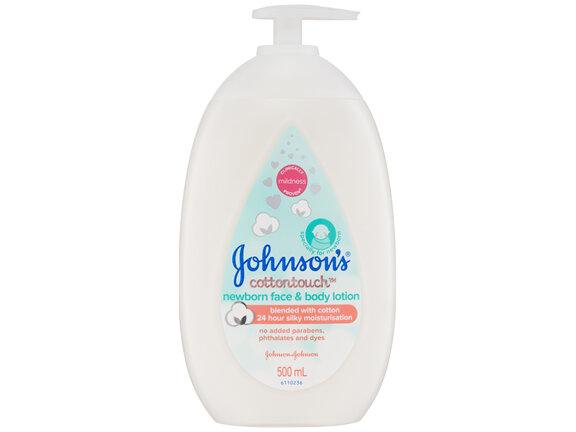 Johnson's Cotton Touch Newborn Face & Body Lotion 500mL