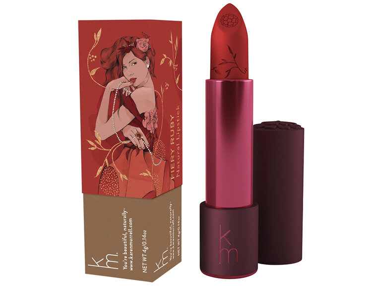Karen Murrell Fiery Ruby Natural Lipstick