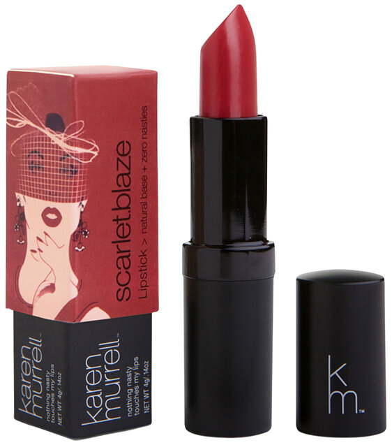 Karen Murrell Scarlett Blaze Natural Lipstick