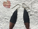 Katipo earrings with copper tips