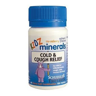 KIDZ MINERALS Cold & Cough 100tabs