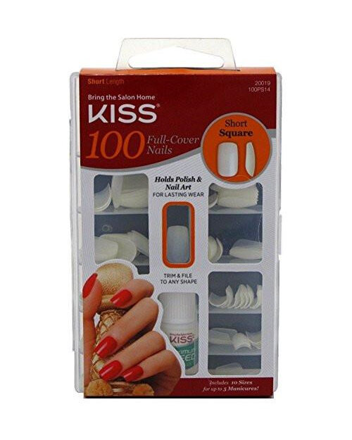 Kiss Nails - 100 Nails Short Square
