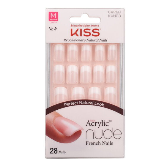 Kiss Nails - Acrylic Nude French Nails - Cashmere