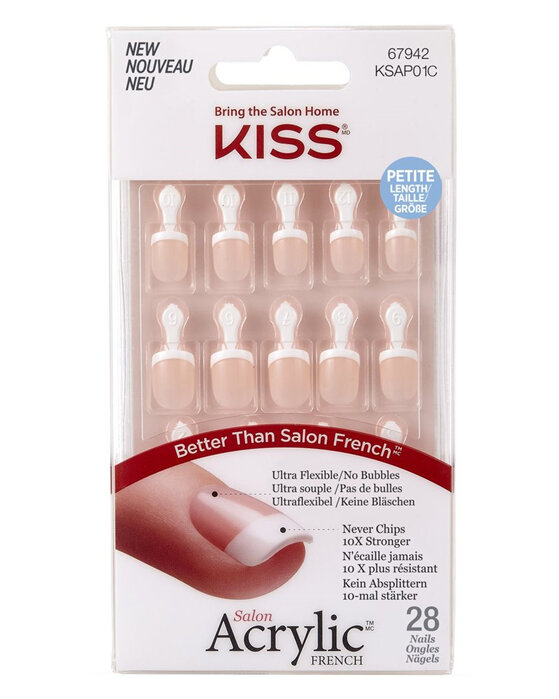 KISS Salon Acrylic French - Petite Crush (Petite)