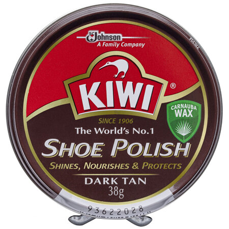 Kiwi Shoe Polish Dark Tan 38g
