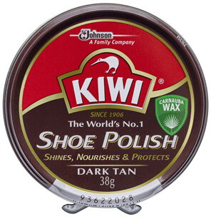 Kiwi Shoe Polish Dark Tan 38g