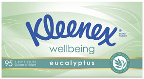 Kleenex Eucalyptus 3 Ply Facial Tissues 95 Pack