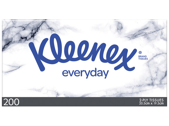 Kleenex Everyday 2 Ply Facial Tissues 200 Pack