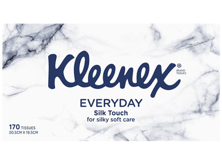 Kleenex Everyday Silk Touch Facial Tissues, 170 Sheets