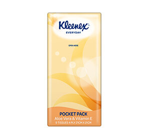 KLEENEX Pocket Packs Aloe Vera Single