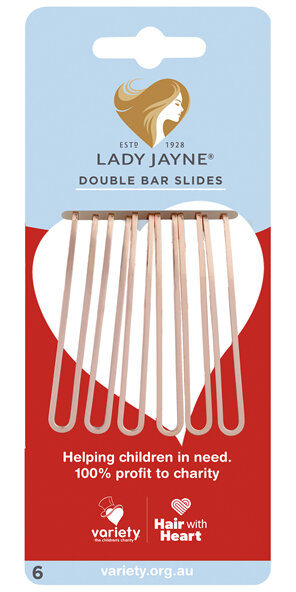 Lady Jayne Assorted Metallics Double Bar Slides