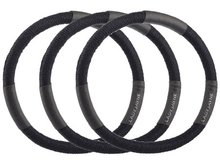 Lady Jayne Black Super Hold Thick Elastics - Pk 10