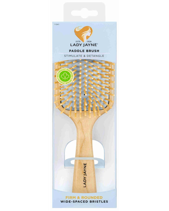 Lady Jayne Maple Wood Paddle Brush - Soothe & Detangle