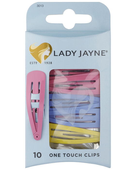 Lady Jayne One Touch Clips Assorted 10pk 3013