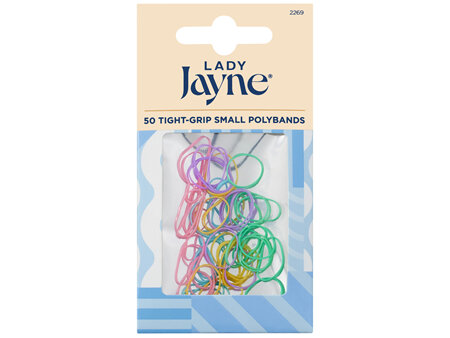 Lady Jayne Pastel Snagless Small Elastomer Elastics - Pk 50