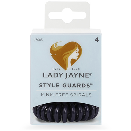 Lady Jayne Style Guards Blue Spiral Elastics - 4 Pk