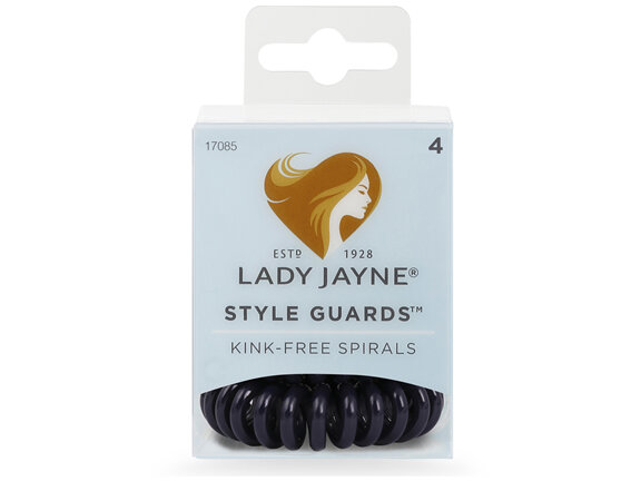 Lady Jayne Style Guards Blue Spiral Elastics - 4 Pk