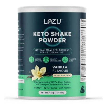 LAZU Keto Vanilla Shake Powder 441g